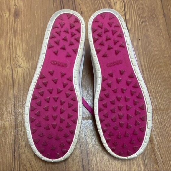 Crocs 18973 Bradyn Golf Shoes White Pink Women Size 8 - Picture 7 of 9